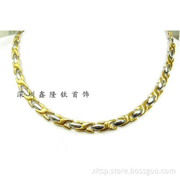 Energy Wholesale Gold-plated Titanium Necklace